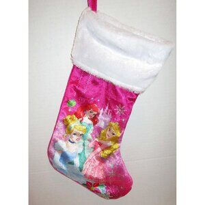 Disney Three Princesses Pink 16" Christmas Stocking
